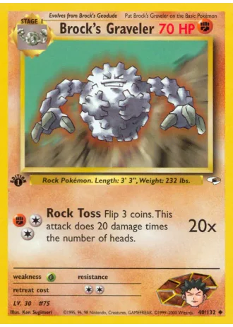 Brock's Graveler #40 — Gym Heroes