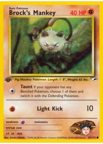 Brock's Mankey #67 — Gym Heroes