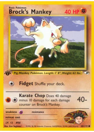 Brock's Mankey #68 — Gym Heroes