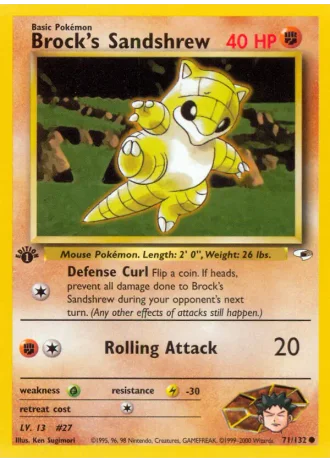 Brock's Sandshrew #71 — Gym Heroes