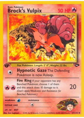 Brock's Vulpix (1st Edition) #37/132 — Gym Challenge (1st Edition)