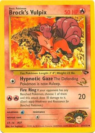 Brock's Vulpix #37 — W Promotional