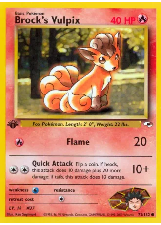 Brock's Vulpix #73 — Gym Heroes