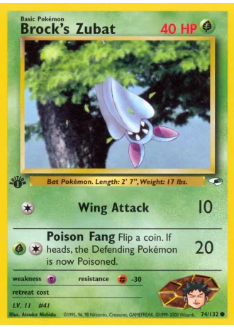 Brock's Zubat #74 — Gym Heroes