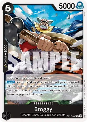 Broggy (OP17-092) — Les Guerriers les Plus Puissants au Monde (OP17)