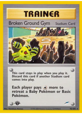 Broken Ground Gym (1st Edition) #92 — Neo Destiny (1st Edition)