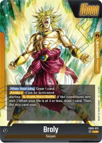 Broly (Alternative Art) FB08-073 — Saiyan's Pride (FB08)