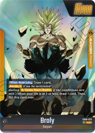 Broly (Alternative Art) FB08-073 — Story Booster 01 (ST01)