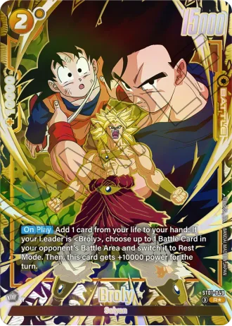 Broly (Alternative Art) ST01-049 — Story Booster 01 (ST01)