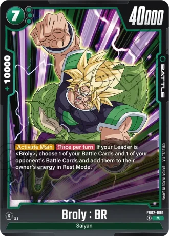 Broly : BR  FB02-096 — Blazing Aura (FB02)