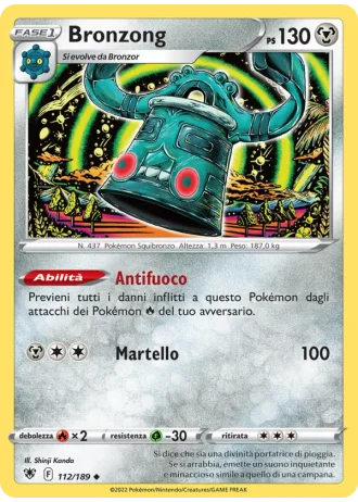 Bronzong #112/189 — Lucentezza Siderale