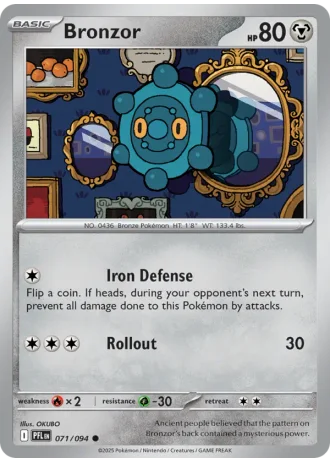 Bronzor #071 — Phantasmal Flames