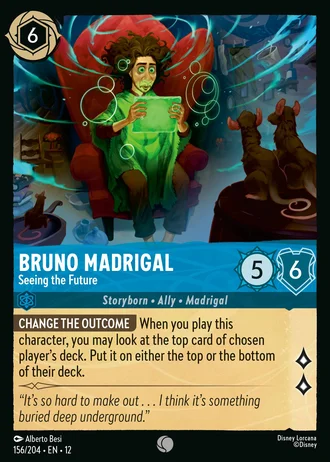 Bruno Madrigal - Seeing the Future #156/257 — Wilds Unknown