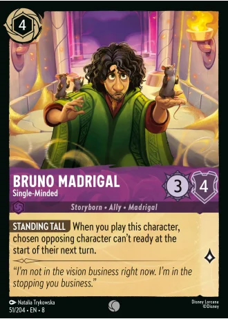 Bruno Madrigal - Single-Minded #51/204 — Reign of Jafar