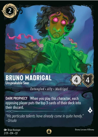 Bruno Madrigal - Unspeakable Seer #2/31 — Illumineer's Quest: Deep Trouble