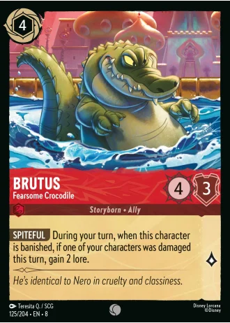 Brutus - Fearsome Crocodile #125/204 — Reign of Jafar