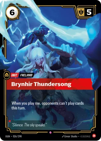 Brynhir Thundersong #026/298 — Origins