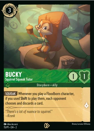 Bucky - Squirrel Squeak Tutor #15/204 — Rise of the Floodborn