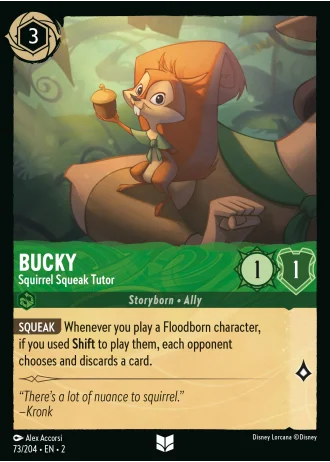 Bucky - Squirrel Squeak Tutor #73/204 — Rise of the Floodborn
