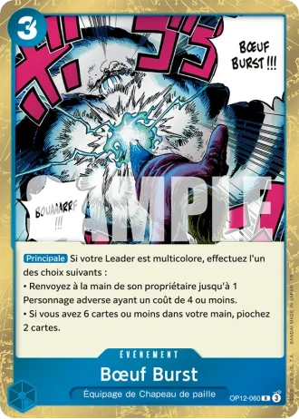Bœuf Burst (OP12-060) — l'Héritage du Maître (OP12)
