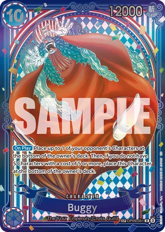 Buggy (OP09-051) (Alternative Art 5) — The Azure Sea's Seven (OP14-EB04)