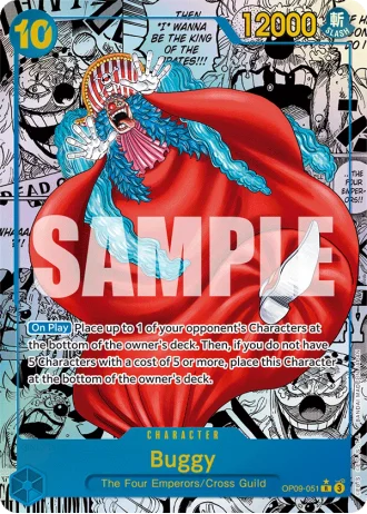 Buggy (OP09-051) (Manga Rare) — Emperors in the New World (OP09)