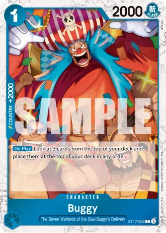 Buggy (ST17-003) (Pirate Foil) — One Piece Card The Best Vol.2(PRB02)