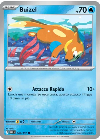 Buizel #048 — Ossidiana Infuocata