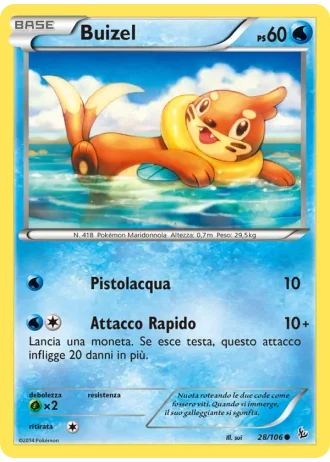 Buizel #28/106 — Fuoco Infernale