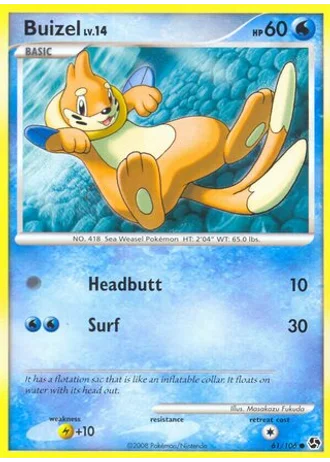 Buizel #61/106 — Countdown Calendar 2008