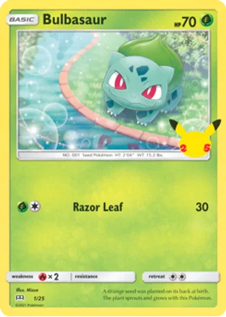 Bulbasaur #1 — McDonald's Collection 2021