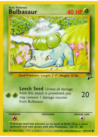 Bulbasaur #67 — Base Set 2