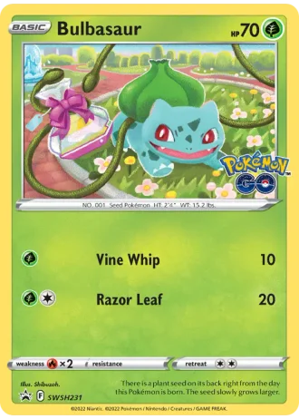 Bulbasaur SWSH231 — Sword & Shield Promos