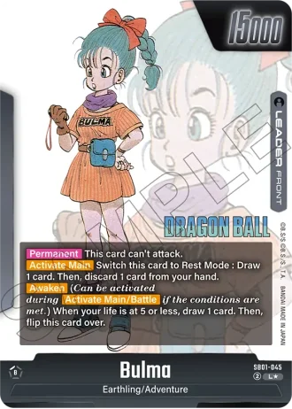 Bulma (Alternative Art) SB01-045 — Manga Booster 01 (SB01)