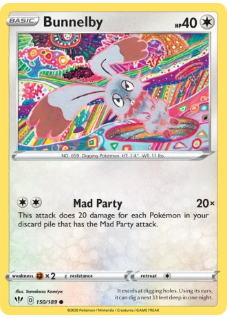 Bunnelby #150/189 — Darkness Ablaze