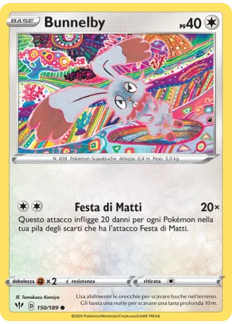 Bunnelby #150/189 — Fiamme Oscure