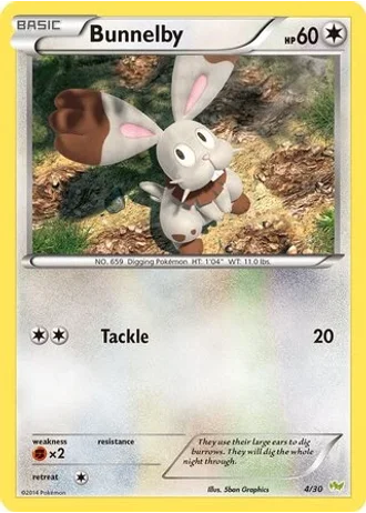 Bunnelby #4 — XY trainer Kit (Noivern)