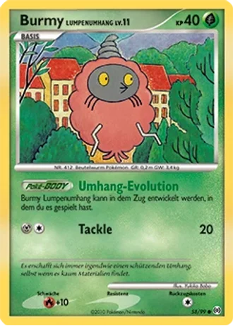 Burmy Lumpenumhang #58/99 — Arceus