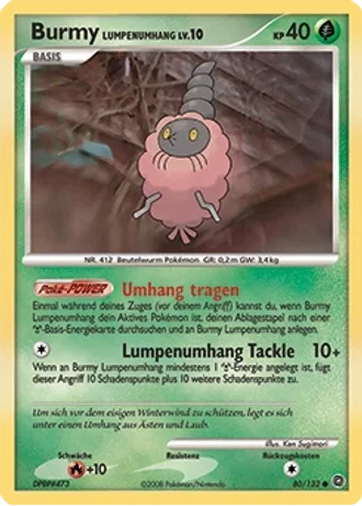 Burmy Lumpenumhang #80/132 — Rätselhafte Wunder