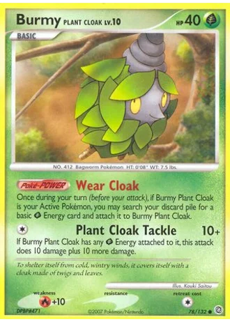 Burmy Plant Cloak #78/132 — Countdown Calendar 2008