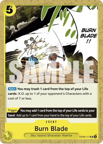 Burn Blade (OP08-117) — Two Legends (OP08)