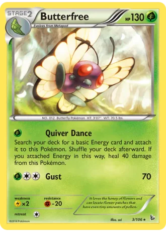 Butterfree #3/106 — Flashfire