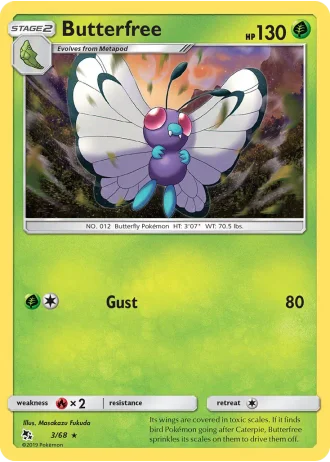 Butterfree #3/68 — Hidden Fates