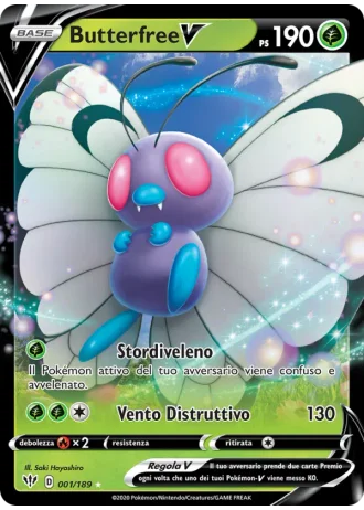 Butterfree V #1/189 — Fiamme Oscure