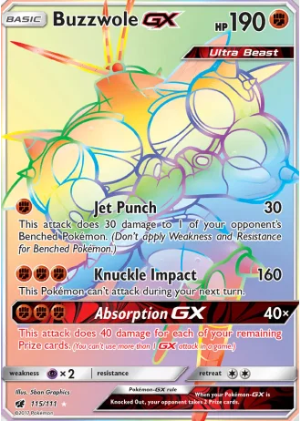 Buzzwole GX #115 — Crimson Invasion