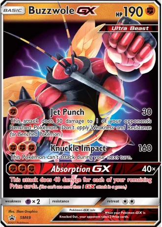 Buzzwole GX SM69 — Sun & Moon Promos
