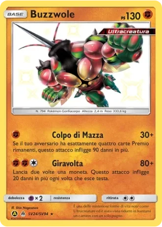 Buzzwole SV24/94 — Tesoro Cromatico (Destino Sfuggente)