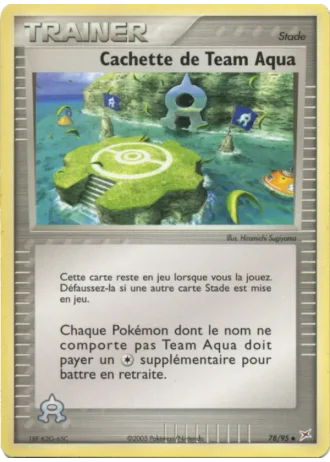 Cachette de Team Aqua #78/95 — EX Team Magma vs Team Aqua