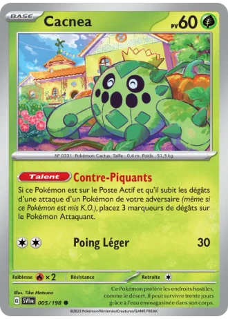 Cacnea #005/198 — Écarlate et Violet