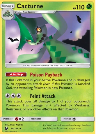 Cacturne #20/168 — Celestial Storm